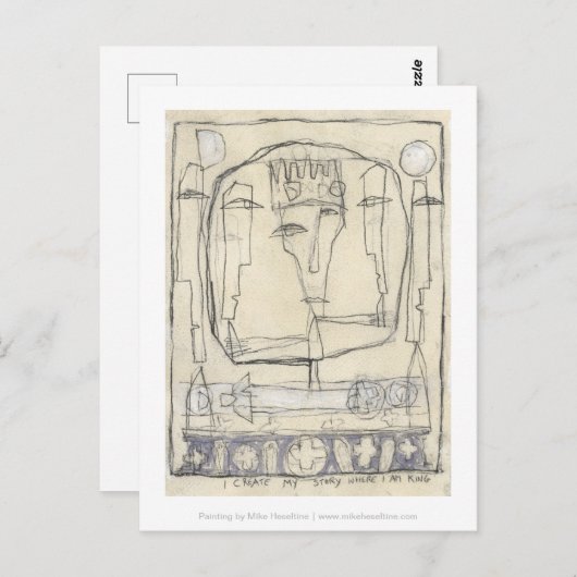 私は自分が王である自分の物語を作る。 ポストカード (正面/裏面)