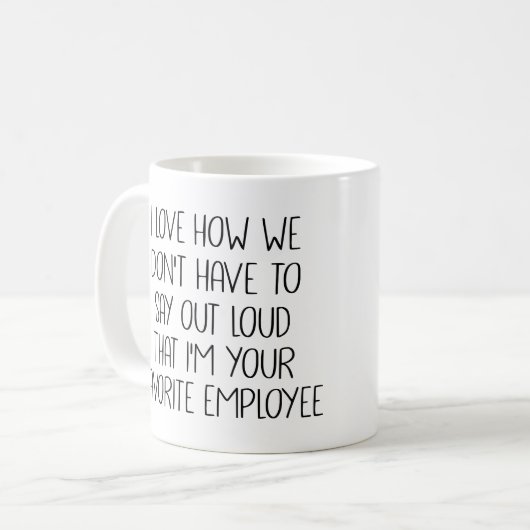 私は自分が自分だと大声で言わなくてもいいことがいかに好きだ コーヒーマグカップ (正面左)