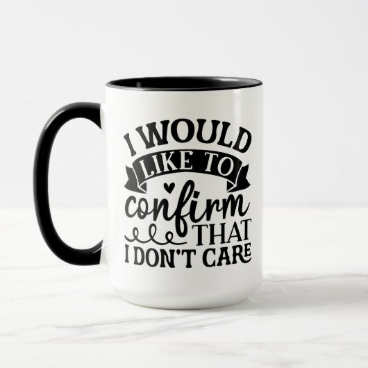 私は自分が認めていないことを確認したい気に マグカップ (左)