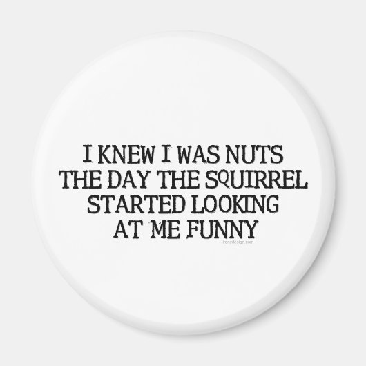 私は自分が馬鹿だと分かった マグネット (正面)