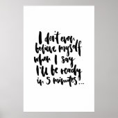 私は自分で信じも自分が見えるって言っても嫌だ ポスター (正面)