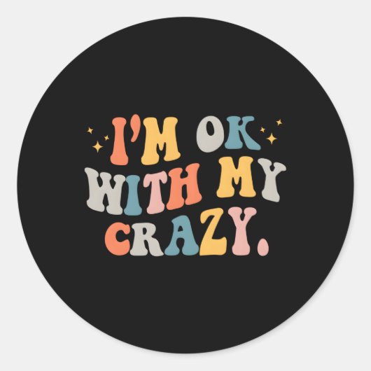 私は自分で大丈夫熱狂する ラウンドシール (正面)