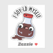 私は自分で醤油おもしろいプリン シール (シート)