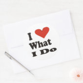 私は自分のやることが大好き ラウンドシール (封筒)