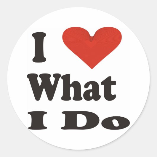 私は自分のやることが大好き ラウンドシール (正面)