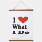 私は自分のやることが大好き 吊り下げ型タペストリー (正面)