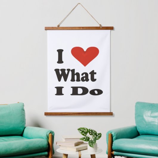 私は自分のやることが大好き 吊り下げ型タペストリー (リビング)