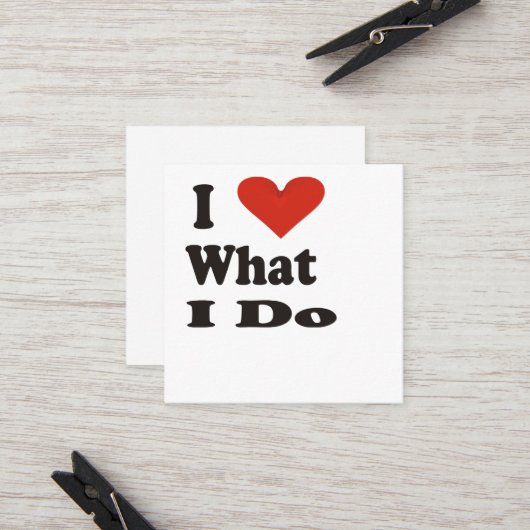 私は自分のやることが大好き 紹介カード (正面/裏面インサイチュ)