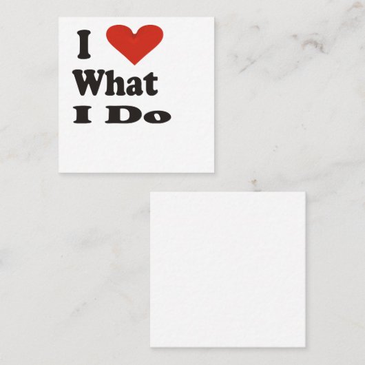 私は自分のやることが大好き 紹介カード (正面/裏面)