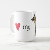 私は自分のオランダ·シェパード コーヒーマグカップ (正面左)