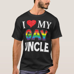 私は自分のゲイの叔父LGBTレズビアンレインボーTシャツが大好き Tシャツ