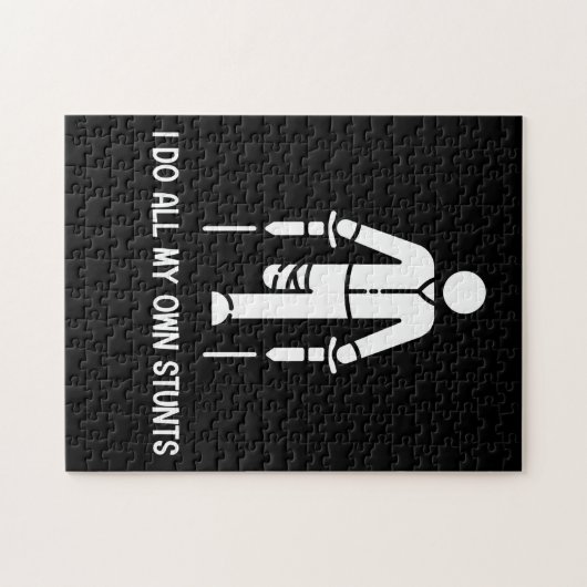 私は自分のスタントをすべて行う – 良いギフトを得おもしろいる ジグソーパズル (横)