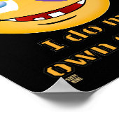 「私は自分のスタントをするおもしろい」 ポスター (角)