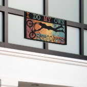 私は自分のスタントをする – Mountain Bike 横断幕 (ビルの外側)