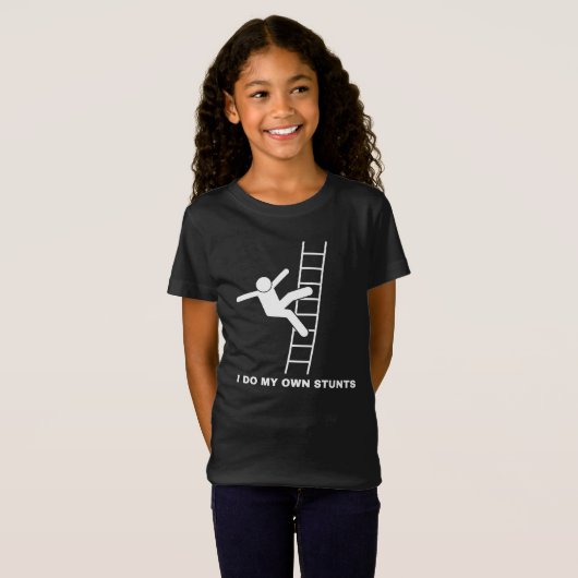 私は自分のスタントをする Tシャツ (正面フル)