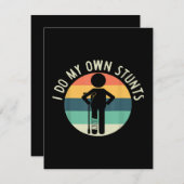 私は自分のスタントをやる エンクロージャーカード (正面/裏面)