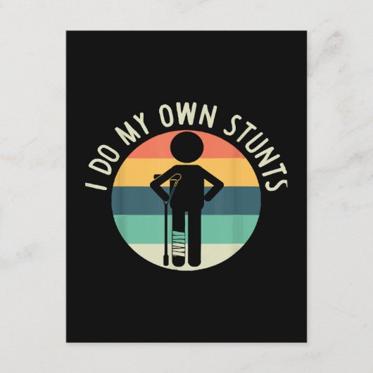 私は自分のスタントをやる エンクロージャーカード (正面)