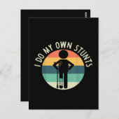 私は自分のスタントをやる ポストカード (正面/裏面)