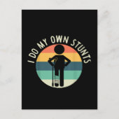 私は自分のスタントをやる ポストカード (正面)