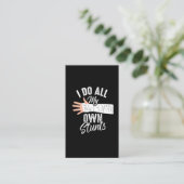 私は自分のスタントを全部やっています 名刺 (スタンド正面)