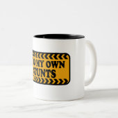 私は自分のスタントダークティー大人と若い ツートーンマグカップ (正面右)