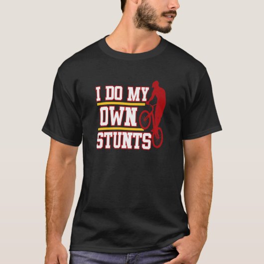 私は自分のスタントバイクサイクリングサイクルGrに乗る Tシャツ (正面)