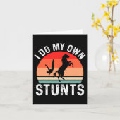 私は自分のスタントホースをおもしろいする カード (黄色い花)