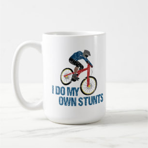 私は自分のスタントマウンテンバイクもしくは自転車に乗る人ヴィンテージ コーヒーマグカップ