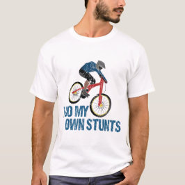 私は自分のスタントマウンテンバイクもしくは自転車に乗る人ヴィンテージ Tシャツ