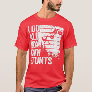 私は自分のスタントモトクロスパパバイクもしくは自転車に乗る人おもしろいD Tシャツ