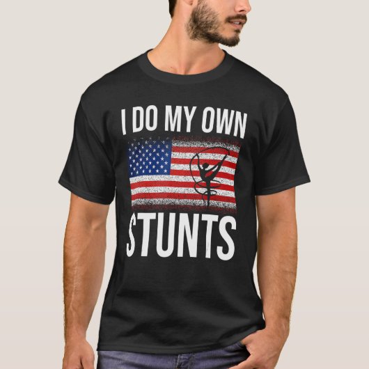 私は自分のスタント体操選手をやっている Tシャツ (正面)