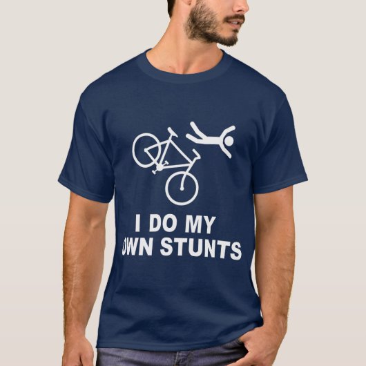 私は自分のスタント自転車を作る Tシャツ (正面)