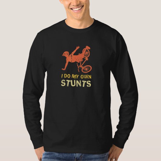 私は自分のスタント青少年キッズ女性マウンテンビキン Tシャツ (正面)