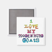 私は自分のトゲンのヤギが大好き マグネット (正面/裏面)