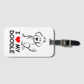 私は自分のドードルが大好き ラゲッジタグ (正面横)