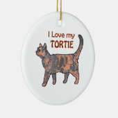 私は自分のネクタイが大好き セラミックオーナメント (右)