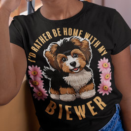 私は自分のバイワーテリアと家にいるほうがいい Tシャツ