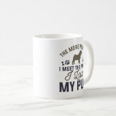 私は自分のパグが大好き コーヒーマグカップ (正面右)