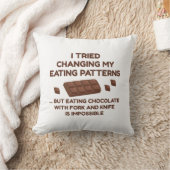 私は自分のパターン食べ物を変えてみた クッション (ブランケット)