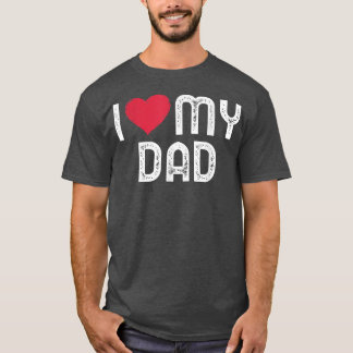 私は自分のパパおもしろいの父の日を愛しハート私のパパ Tシャツ
