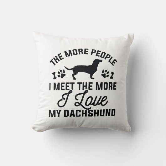 私は自分のビーグルを愛している クッション (正面)