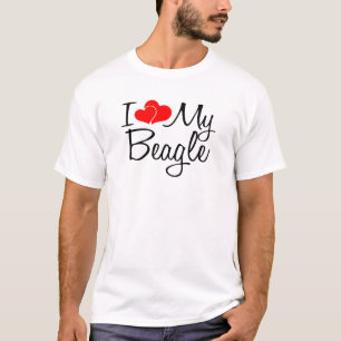 私は自分のビーグルを愛している Tシャツ
