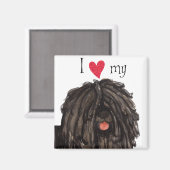 私は自分のピュリが大好き マグネット (正面/裏面)