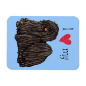 私は自分のピュリが大好き マグネット (横)