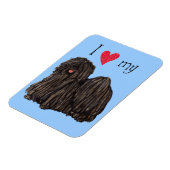 私は自分のピュリが大好き マグネット (左側)