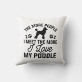 私は自分のプードルが大好き クッション (裏面)