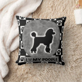私は自分のプードルが大好き クッション (ブランケット)