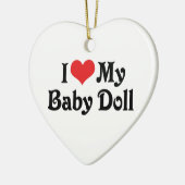 私は自分のベビー セラミックオーナメント (左)