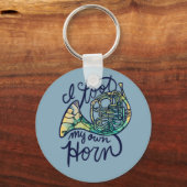 私は自分のホルンフランスのバンドクラス キーホルダー (正面)