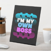 私は自分のボス起業家 台座サイン (インサイチュ)